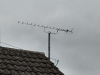 Aerial on roof Belfast Aerials TV Aerial Installation & Repairs in Antrim Crumlin Lisburn